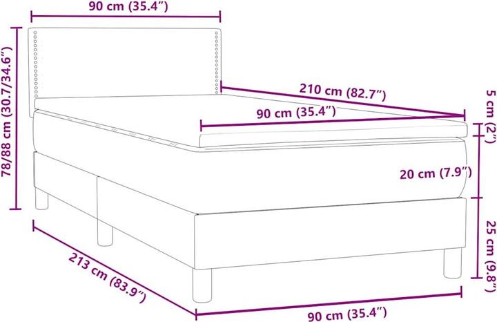 Produktbild vidaXL Marjeta (90 x 210 cm)