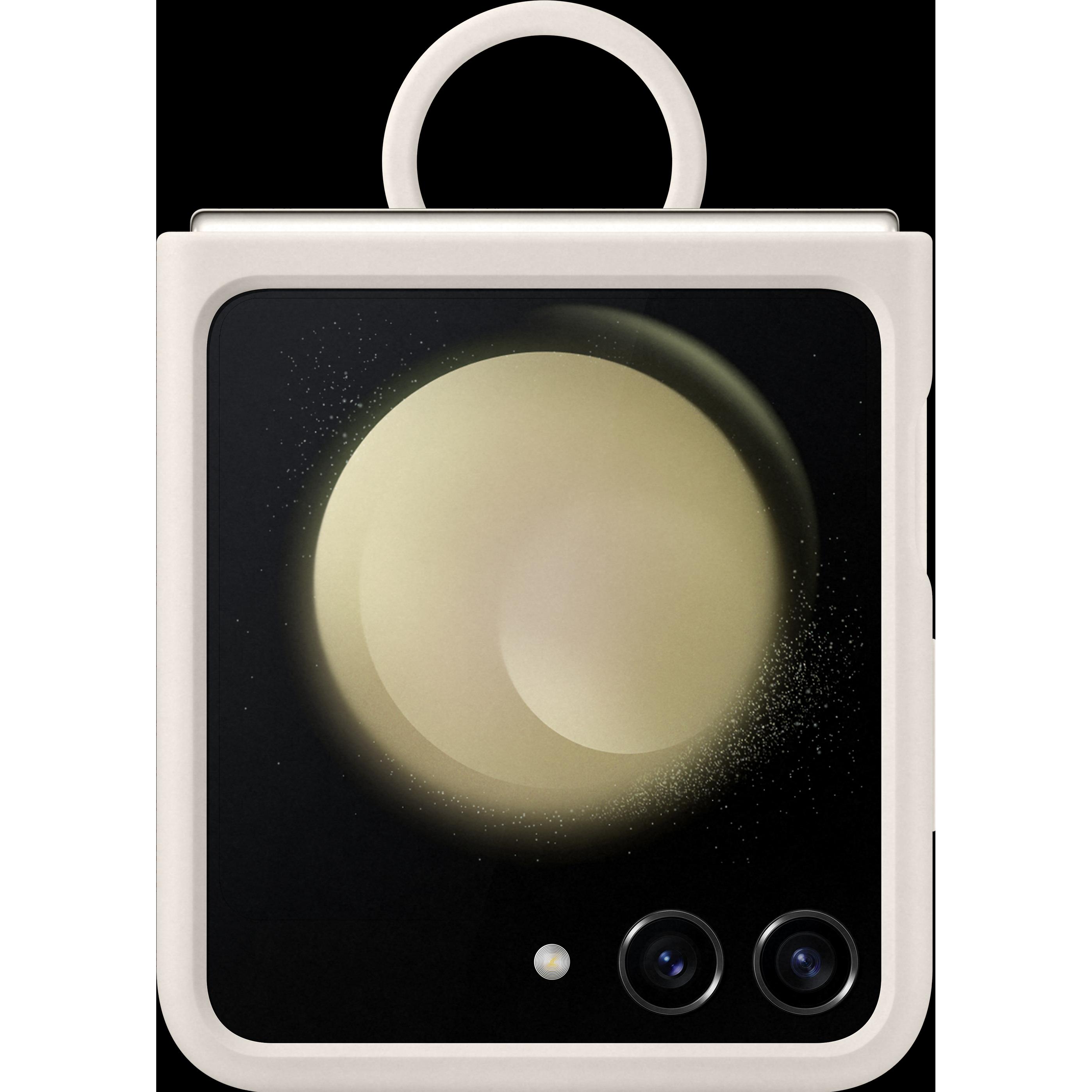 Samsung Silicone Case with Ring (Samsung Galaxy Z Flip5), Smartphone Hülle, Beige