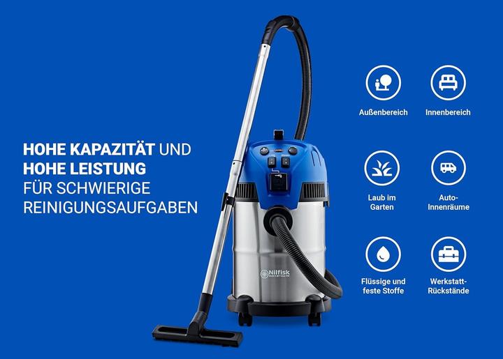 Actual product image Nilfisk Multi II 30T Inox Vsc (Wet dry vacuum cleaner)