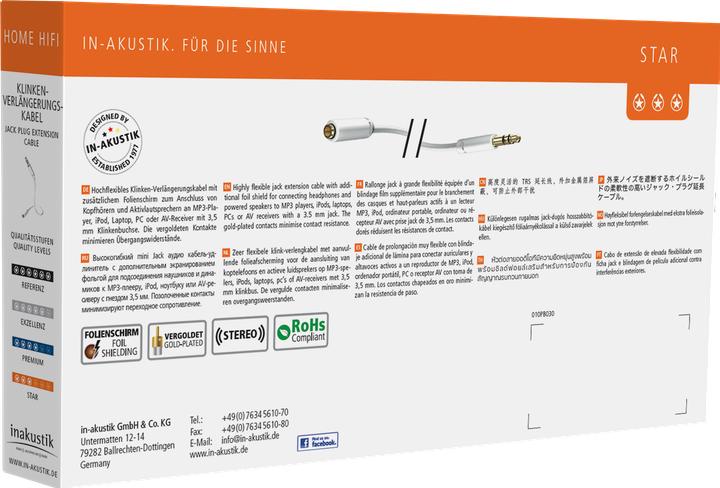 Actual product image Inakustik STAR Stereo (3 m, 3.5mm jack (AUX))