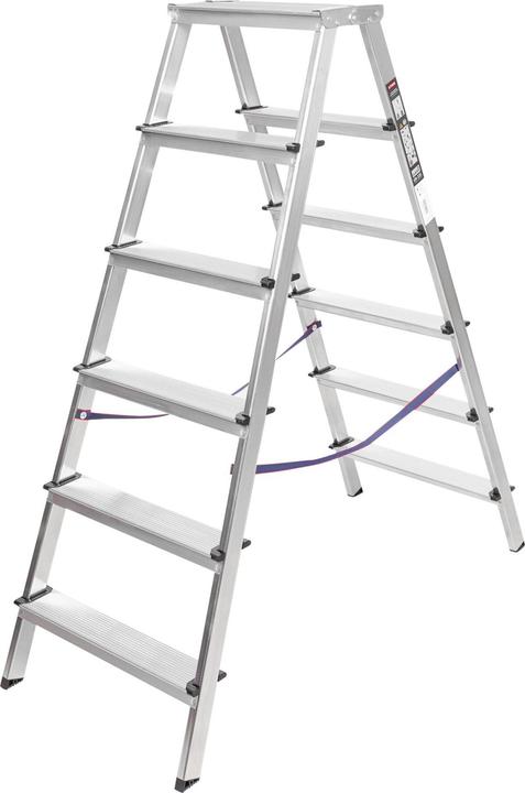 Actual product image Stier Steps Stepladder 2x6 steps accessible on both sides FI-6 (Stepladder)