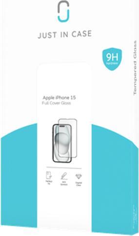Actual product image Just in Case Tempered Glass Edge To Edge Screen Protector Apple iPhone 15 (1 Piece, Apple iPhone 15)