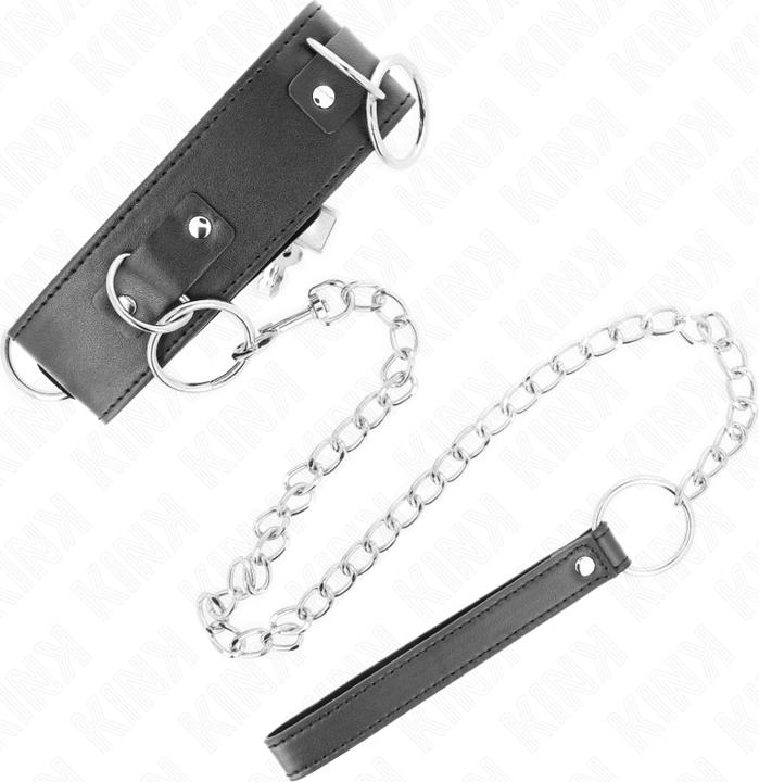 Produktbild Kink HALSKETTE MIT LEINE 65 CM 3 RING MODELL 2 VERSTELLBAR 36-43 CM X 5 CM
