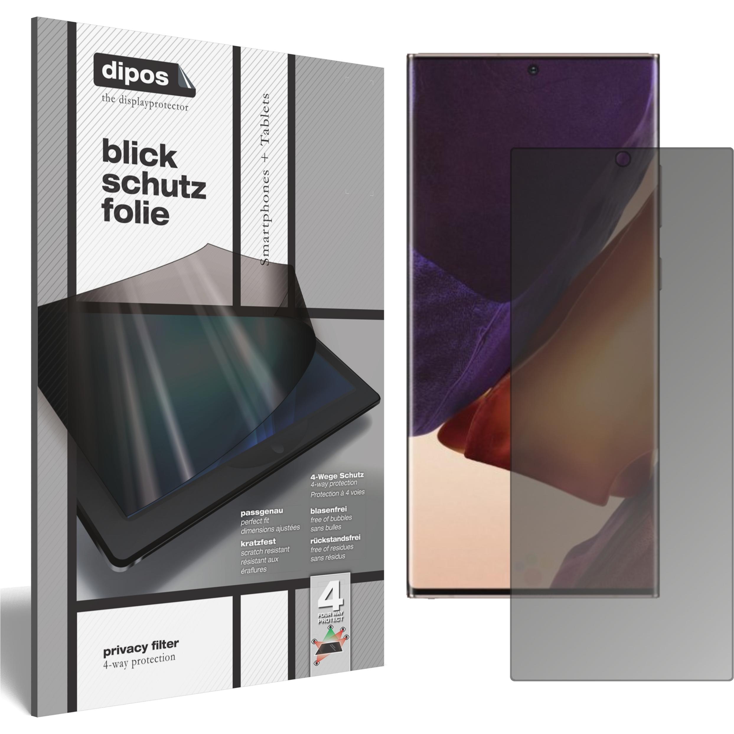 Thumbnail - Dipos Blickschutzfolie 4-Way Privacy (1 Stück, Samsung Galaxy Note 20), Smartphone Schutzfolie, Transparent