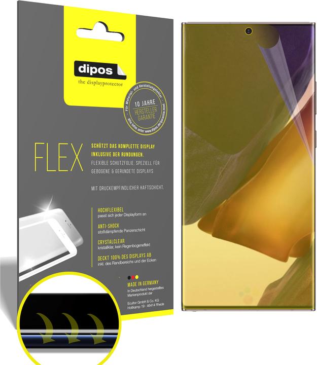 Produktbild Dipos Displayschutzfolie Full-Cover 3D (2 Stück, Samsung Galaxy Note 20)