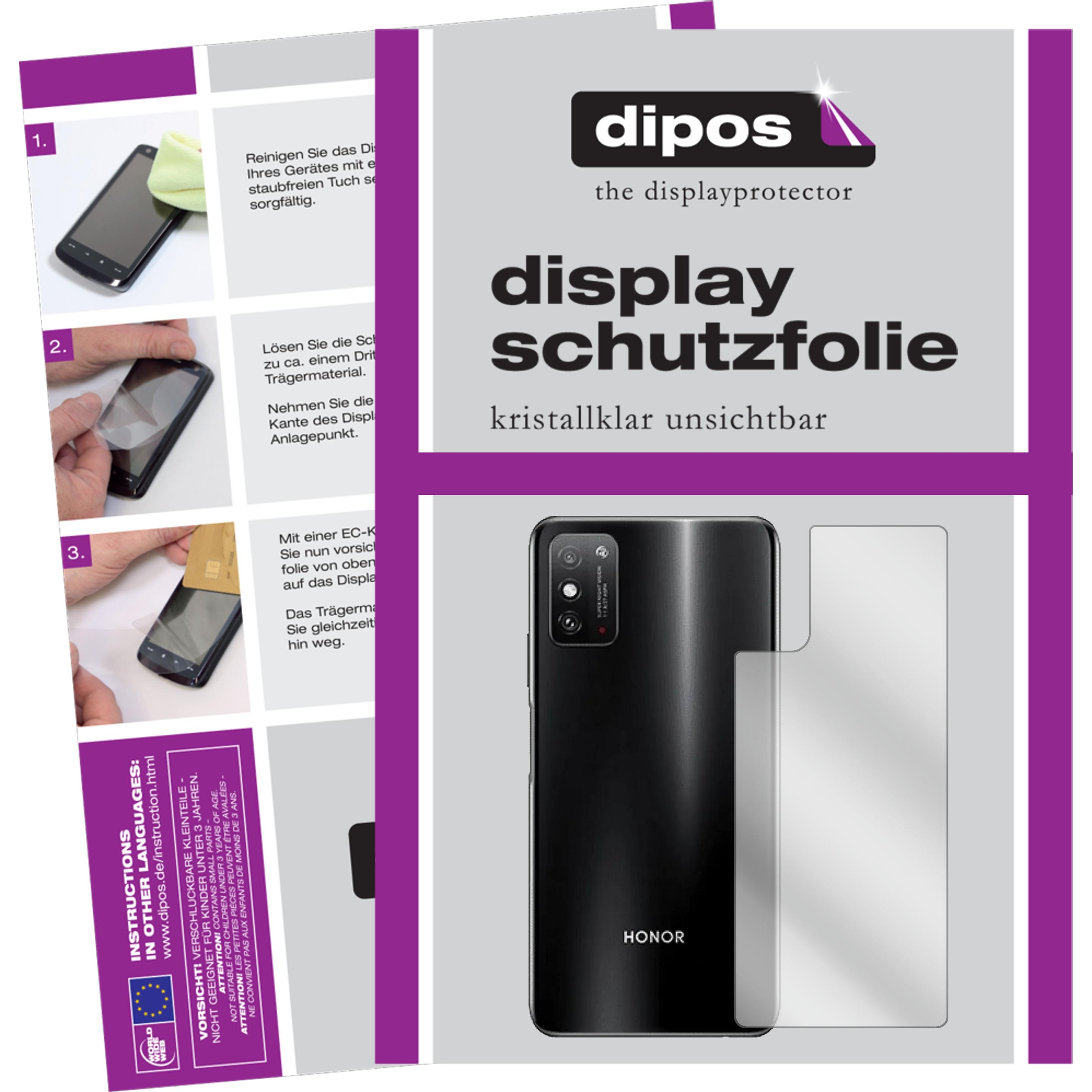 Dipos Displayschutzfolie Crystalclear (2 Stück, Honor X10 Max), Smartphone Schutzfolie, Transparent