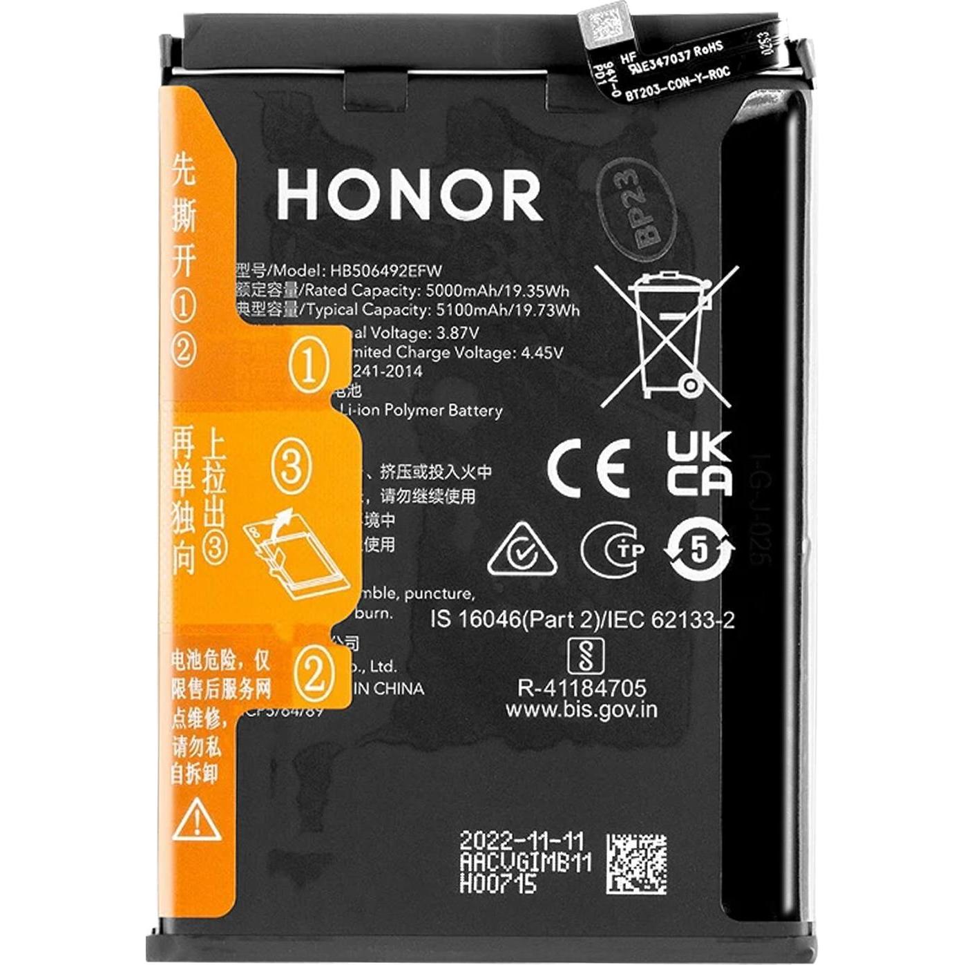 Honor 5100mAh Austausch-Akku, Modell HB506492EFW, Smartphone Akku