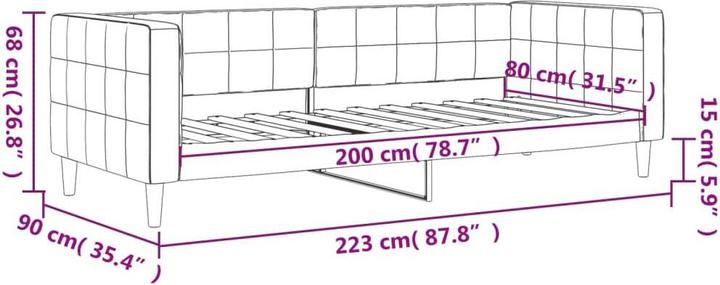 Actual product image vidaXL Tagesbett