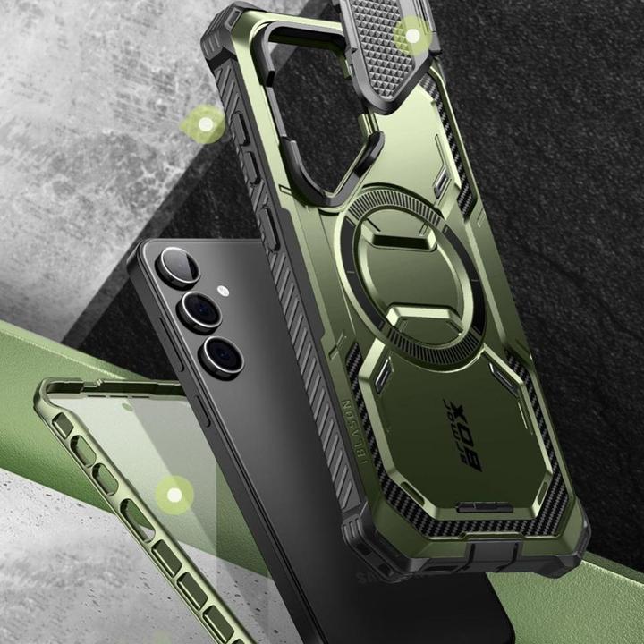 Image du produit i-Blason Coque IBLSN Armorbox Mag Supcase avec MagSafe pour Samsung Galaxy S24 - vert (Samsung Galaxy S24)