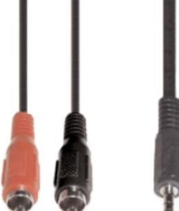 Produktbild E+P B 113/5 5m 3.5mm 2 x RCA Schwarz Audio-Kabel (5 m, 3.5mm Klinke (AUX))
