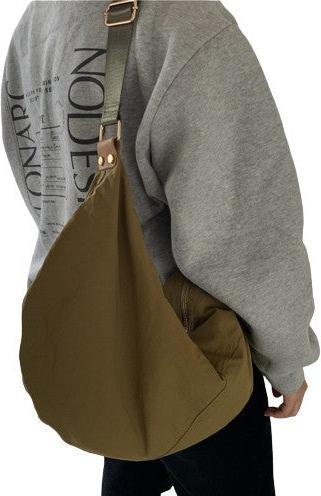 Actual product image Only-Bags.Store Minimalist dumpling pocket, underarm pocket with large capacity, nylon crossover pocket, overlapping