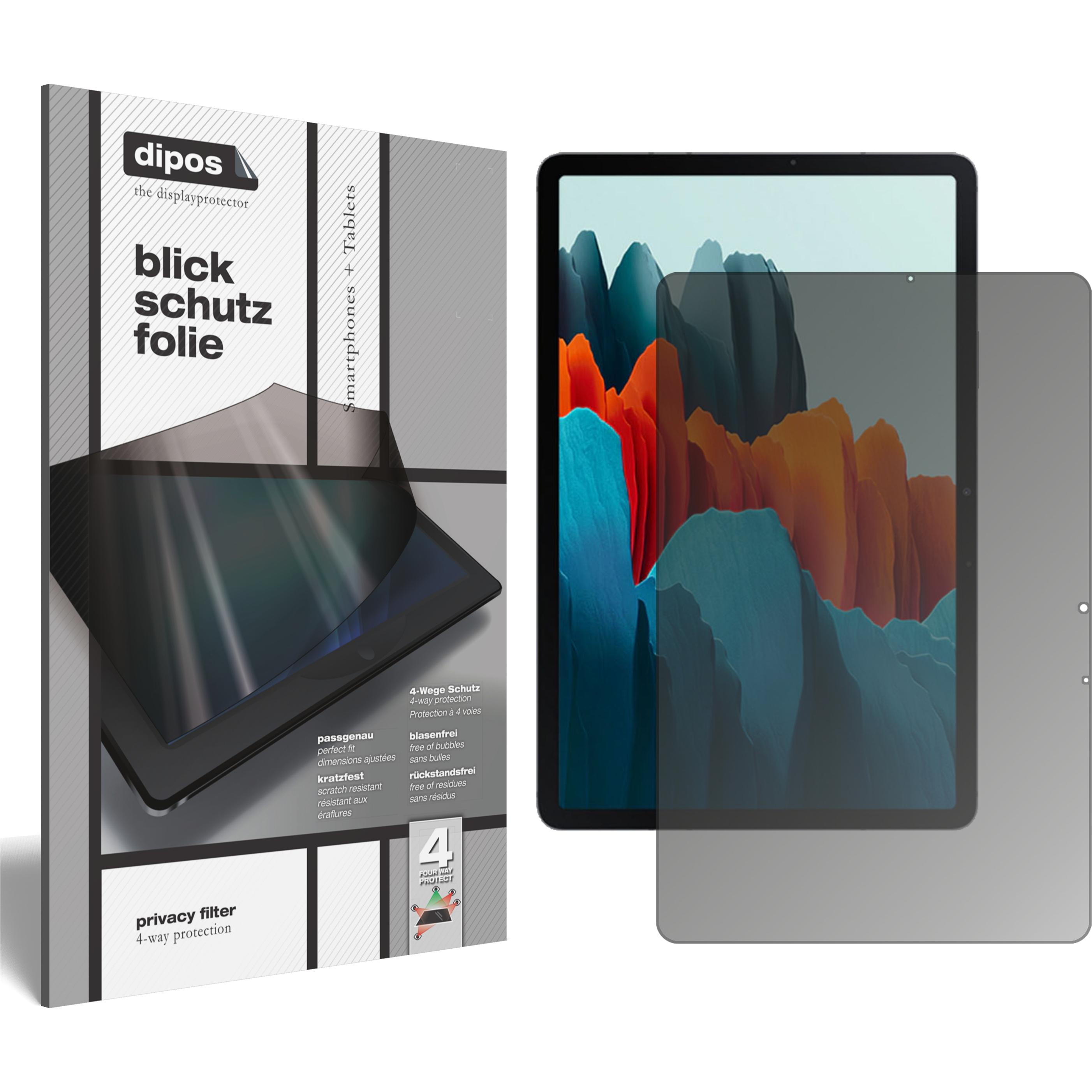 Dipos Blickschutzfolie 4-Way Privacy (1 Stück, Galaxy Tab S7 11.0"), Tablet Schutzfolie