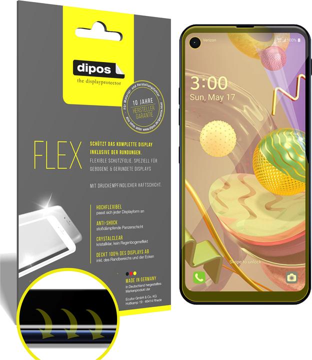 Produktbild Dipos Displayschutzfolie Full-Cover 3D (LG Q70)