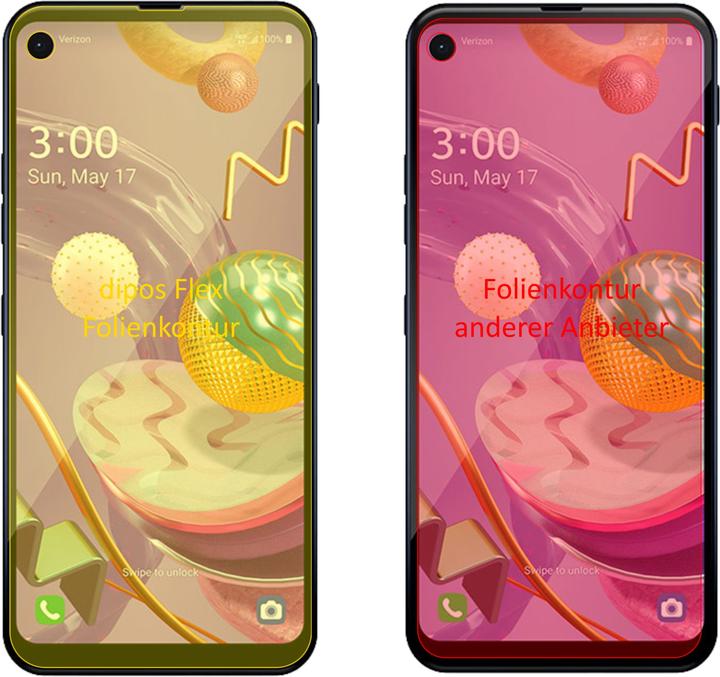 Produktbild Dipos Displayschutzfolie Full-Cover 3D (LG Q70)
