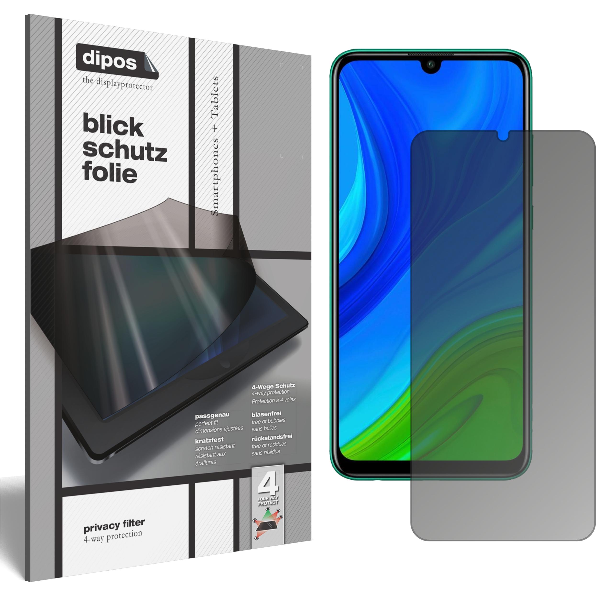 Thumbnail - Dipos Blickschutzfolie 4-Way Privacy (1 Stück, Huawei P Smart (2020)), Smartphone Schutzfolie, Transparent