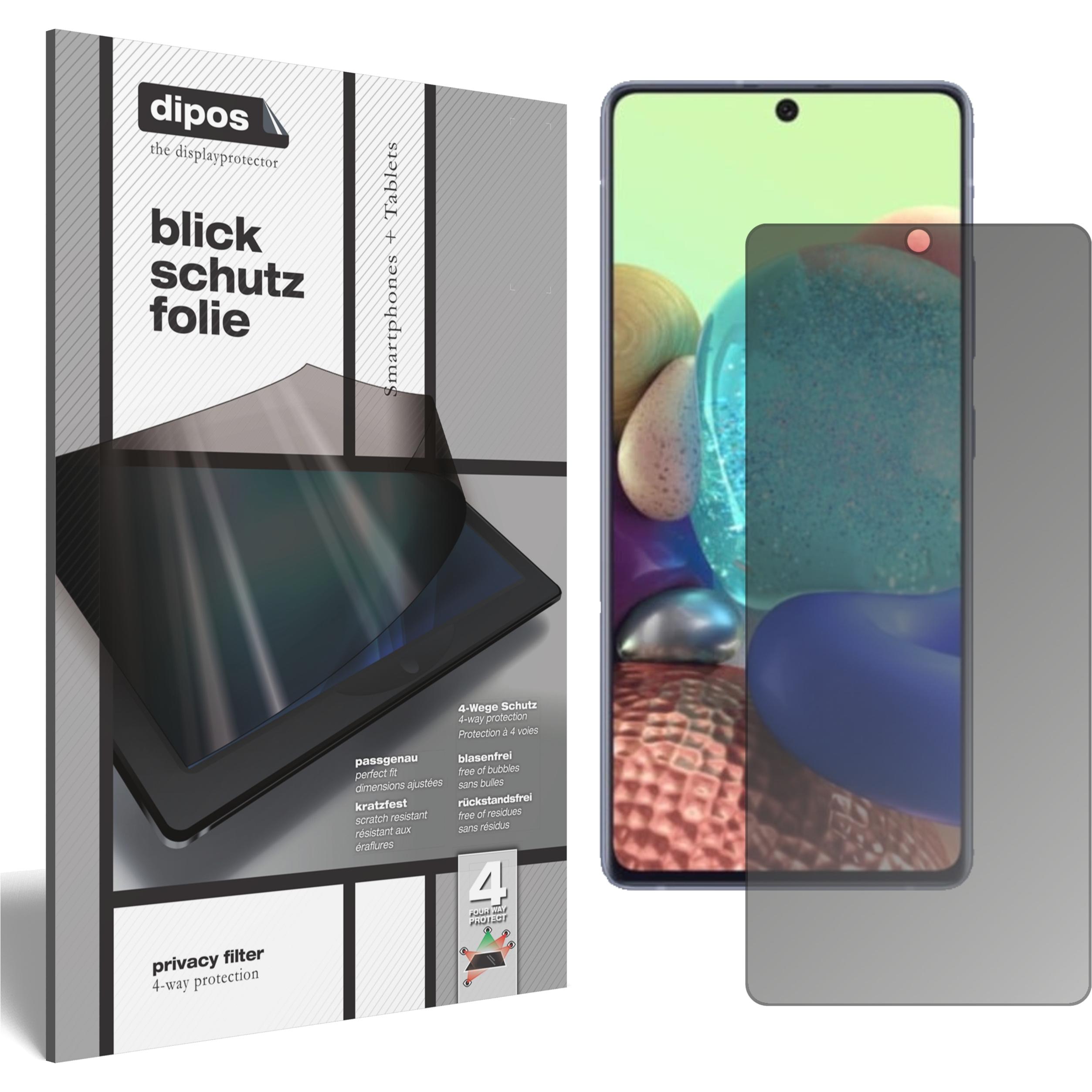 Thumbnail - Dipos Blickschutzfolie 4-Way Privacy (1 Stück, Samsung Galaxy A71), Smartphone Schutzfolie, Transparent