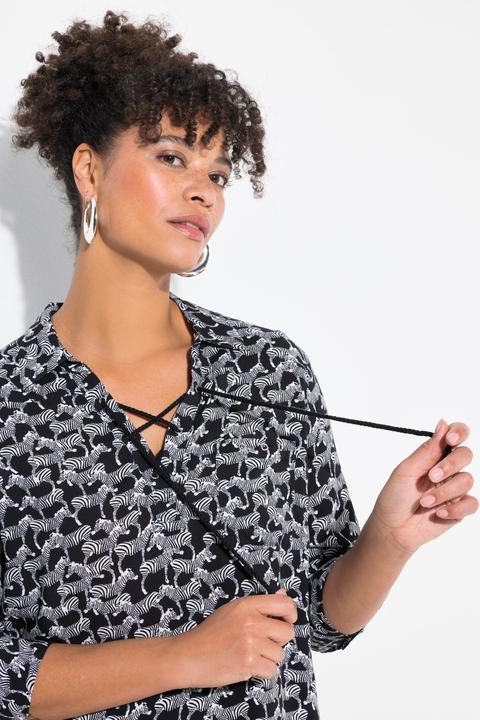 Produktbild Miamoda Bluse, A-Linie, Minimal Zebra-Muster (54)