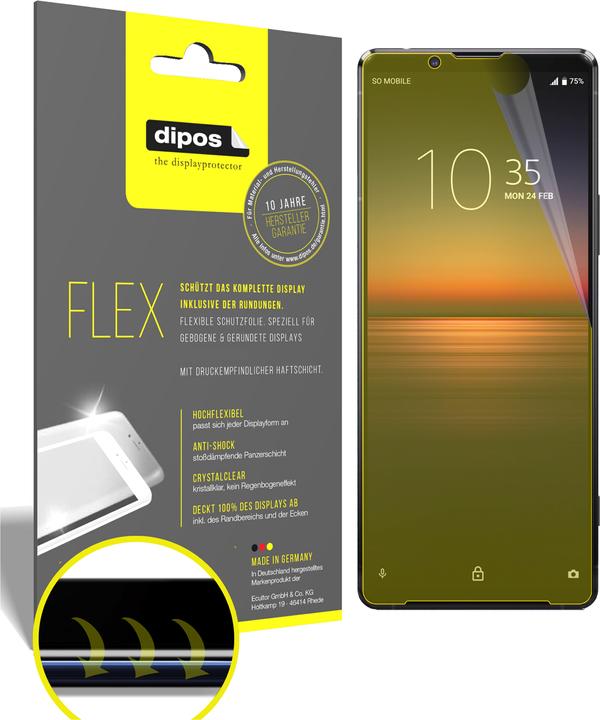Produktbild Dipos Displayschutzfolie Full-Cover 3D (Sony Xperia 1 II)