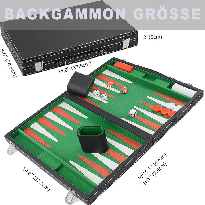 Produktbild Bucher&Rossini Backgammon Koffer