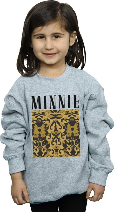 Actual product image Disney Girls Minnie Mouse Baroque Pattern Sweatshirt (152, 158)