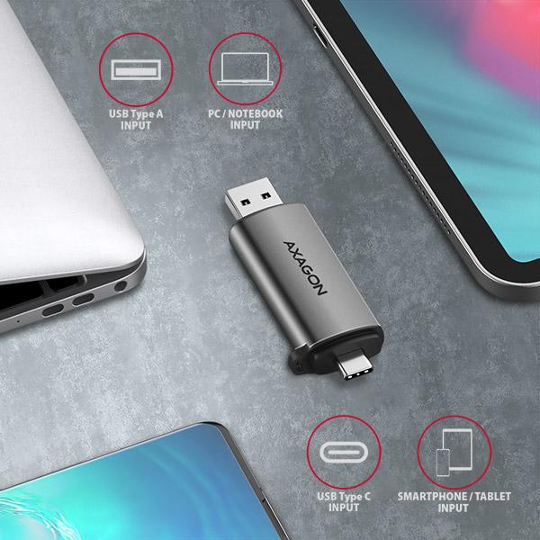 Actual product image Axagon Cre-Sac (Type-B, USB 3.0)