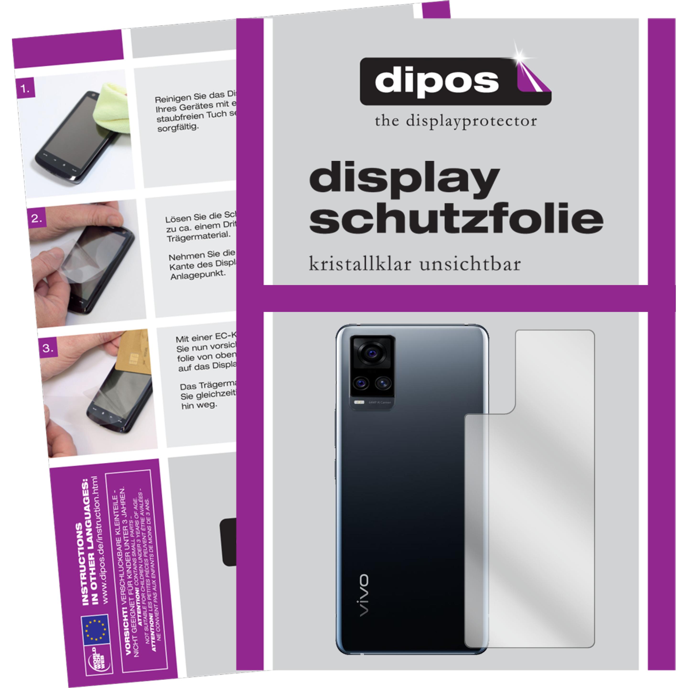 Dipos Displayschutzfolie Crystalclear (2 Stück, Vivo S7), Smartphone Schutzfolie, Transparent