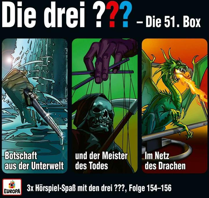 Image du produit Les trois TROIS QUESTIONS - 51 Box (F 154 - 156) (Kari Erlhoff, Allemand)