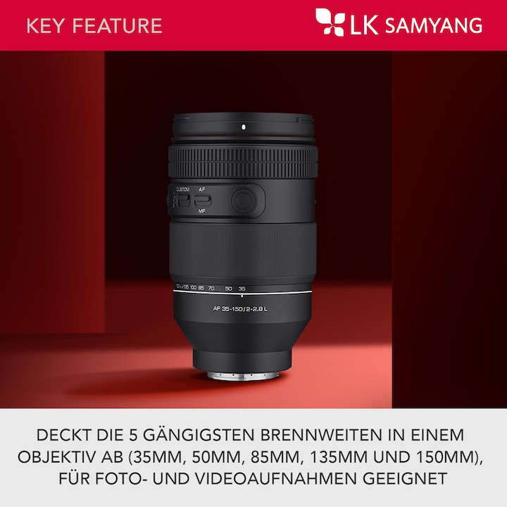 Produktbild Samyang AF 35-150mm f/2.0-2.8, L-Mount (L-Mount, Vollformat)