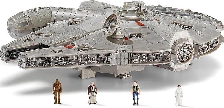 Image du produit Star Wars Micro Galaxy Deluxe Vehicle (9" Vehicle & Figure) -Millenium Falcon Wave 1r /Toys