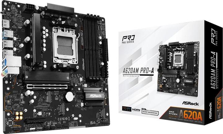 Image du produit AsRock A620AM Pro-A AM5 mATX HDMI/DP DDR5 retail (AM5, AMD A620, mATX)