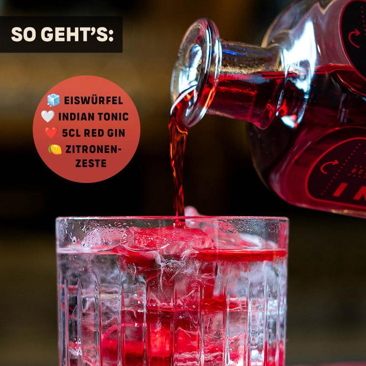 Immagine prodotto Quarantini Red Gin Gin dalla Germania 42% Vol. 0,5l
