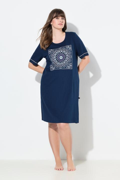 Produktbild Ulla Popken Bigshirts, 2er-Pack, Rundhalsausschnitt, Halbarm (50, 52)