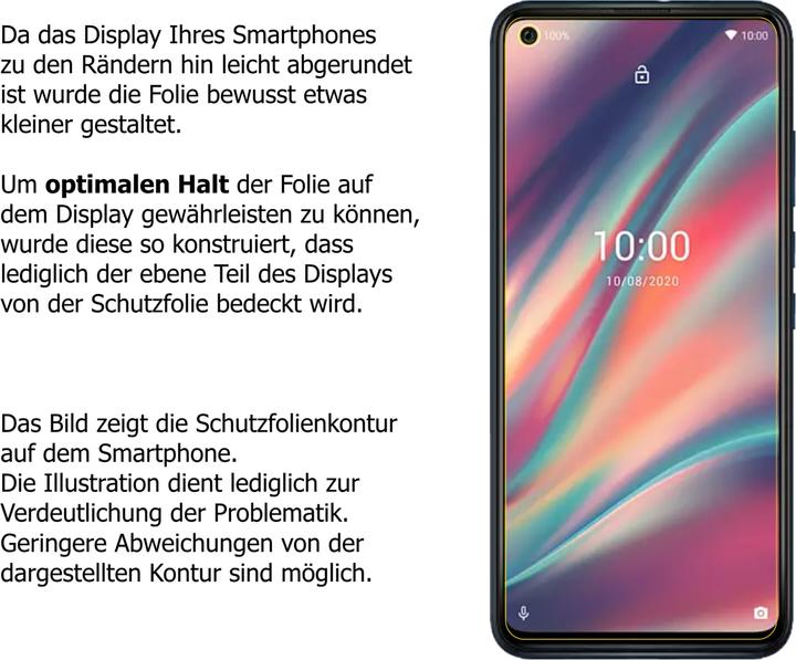 Dipos Pellicola Protettiva Per Wiko View 3 (2 Pezzi) – Cristallo, Taglio Laser, Made In Germany
