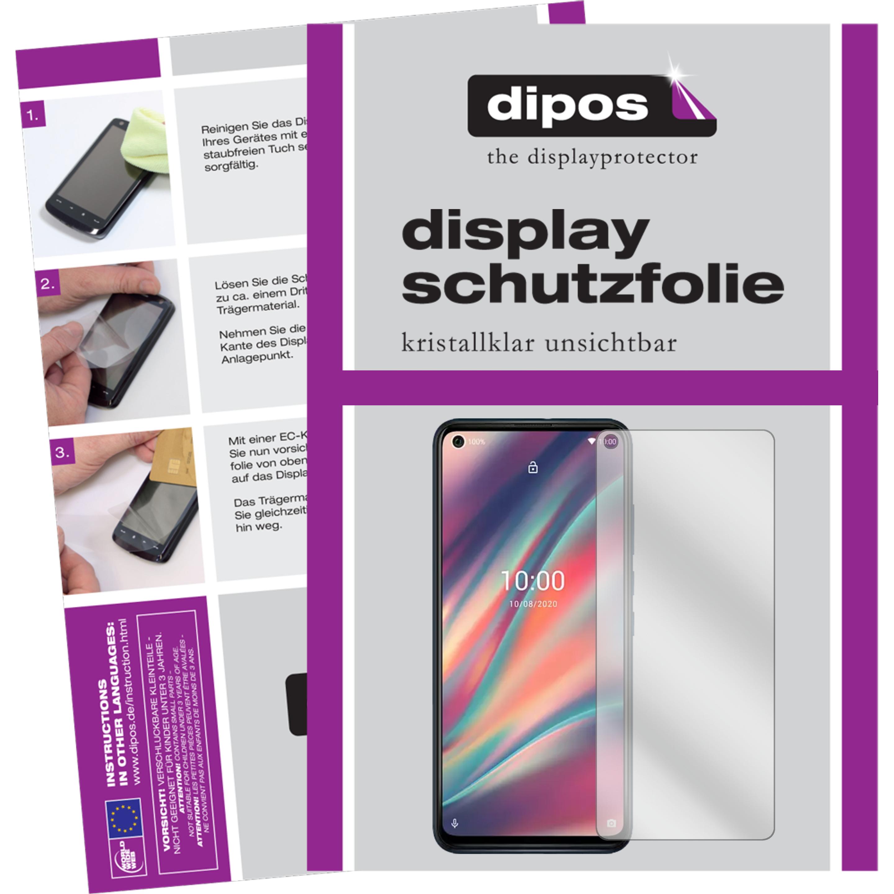 Dipos Displayschutzfolie Crystalclear (4 Stück, Wiko View 5 Plus), Smartphone Schutzfolie, Transparent