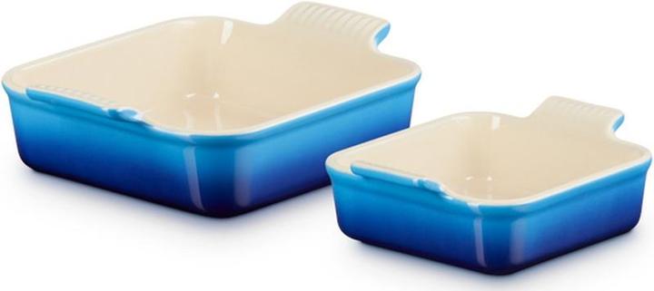 Produktbild Le Creuset Keramik Auflaufformen 2er Set azure / blau