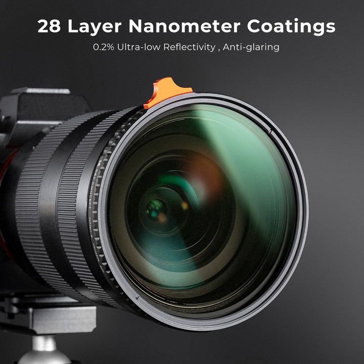 Image du produit K&F Concept Filtre pour objectif 67MM ND2-ND400 variable (1-9 Stops) 28 couches vertes multicouches HD