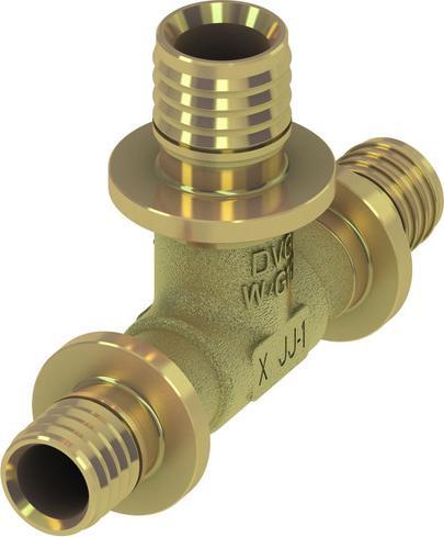 Image du produit TECE TECEflex Té réduit, laiton standard