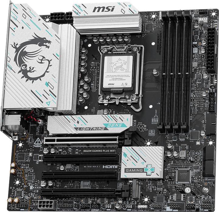 Produktbild MSI B860M GAMING PLUS WIFI (LGA 1851, Intel B860, mATX)