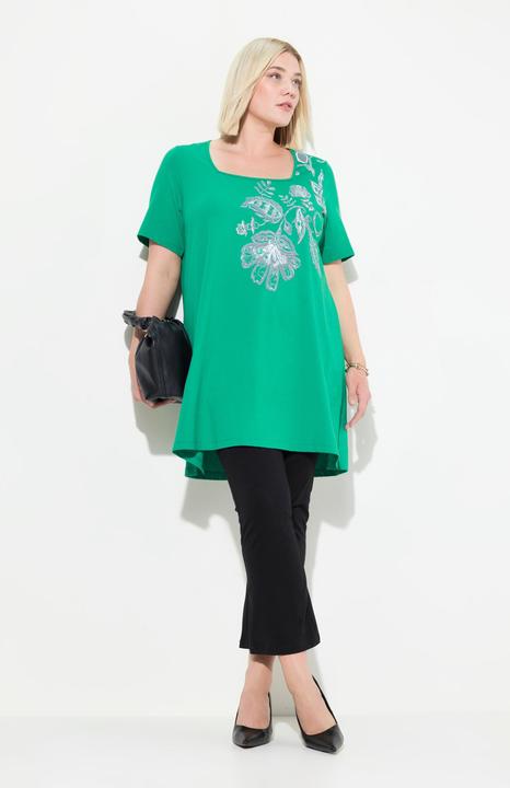 Immagine prodotto Ulla Popken Longshirt, A-Linie, Blumendruck ab der Schulter (68)