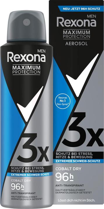 Produktbild Rexona Deo Spray Maximum Protection Cobalt Dry 150 ml (Spray, 150 ml)