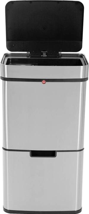 Produktbild Hailo Öko Vario XL, Design-Sensor-Mülltrenner, 25 + 25 + 4 ltr, Edelstahl Anti-Fingerprint (50 l)