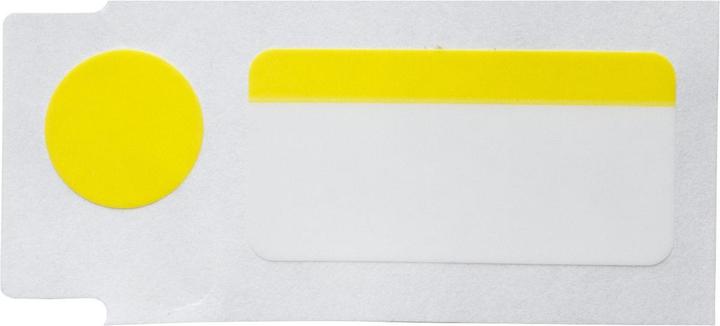 Produktbild Brady M5-120-494-YL, Polyester, Schwarz auf Gelb/Weiss, glänzend, 25,40 x 12,70 mm, Deckeletikett ⌀