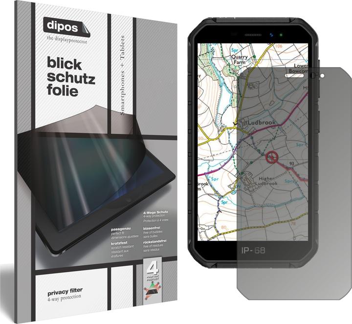 Produktbild Dipos Blickschutzfolie 4-Way Privacy (Ulefone Armor X7)
