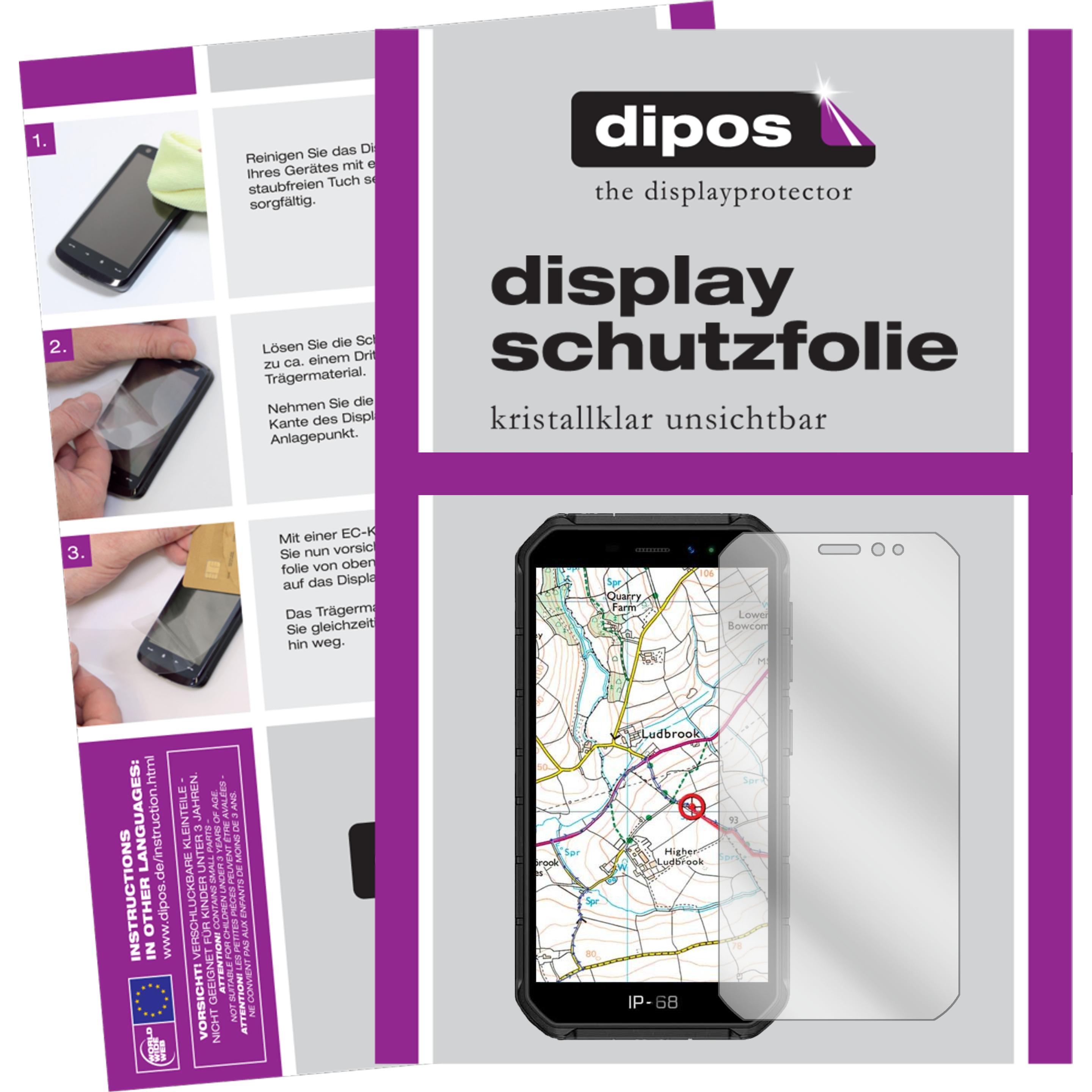 Dipos Displayschutzfolie Crystalclear (2 Stück, Ulefone Armor X7), Smartphone Schutzfolie, Transparent