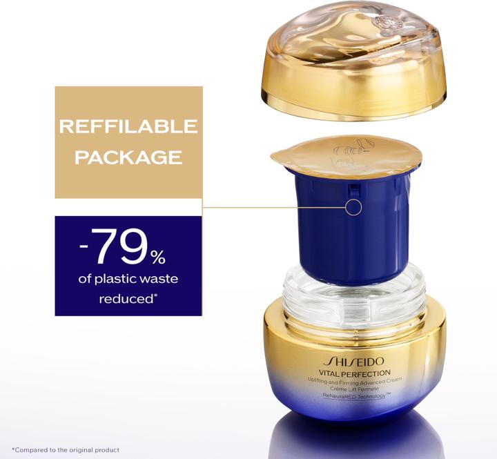 Actual product image Shiseido VITAL PERFECTION Uplifting and Firming Advanced Cream Refill (50 ml, Day cream)