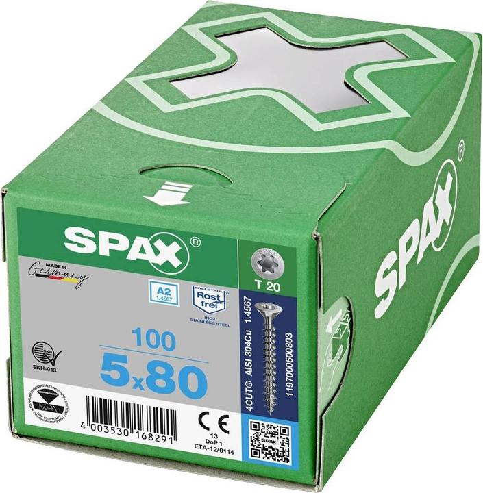 Produktbild Spax A2 Senkmultikopf T-Star Plus T20 Vollgewinde (100 Schrauben pro Stück)