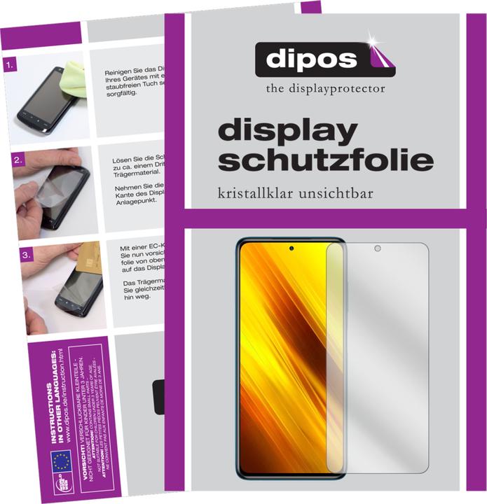 Produktbild Dipos Displayschutzfolie Crystalclear (Xiaomi Poco X3)