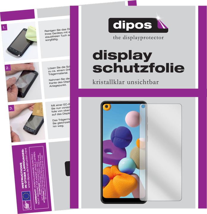 Produktbild Dipos Displayschutzfolie Crystalclear (Samsung Galaxy A21)