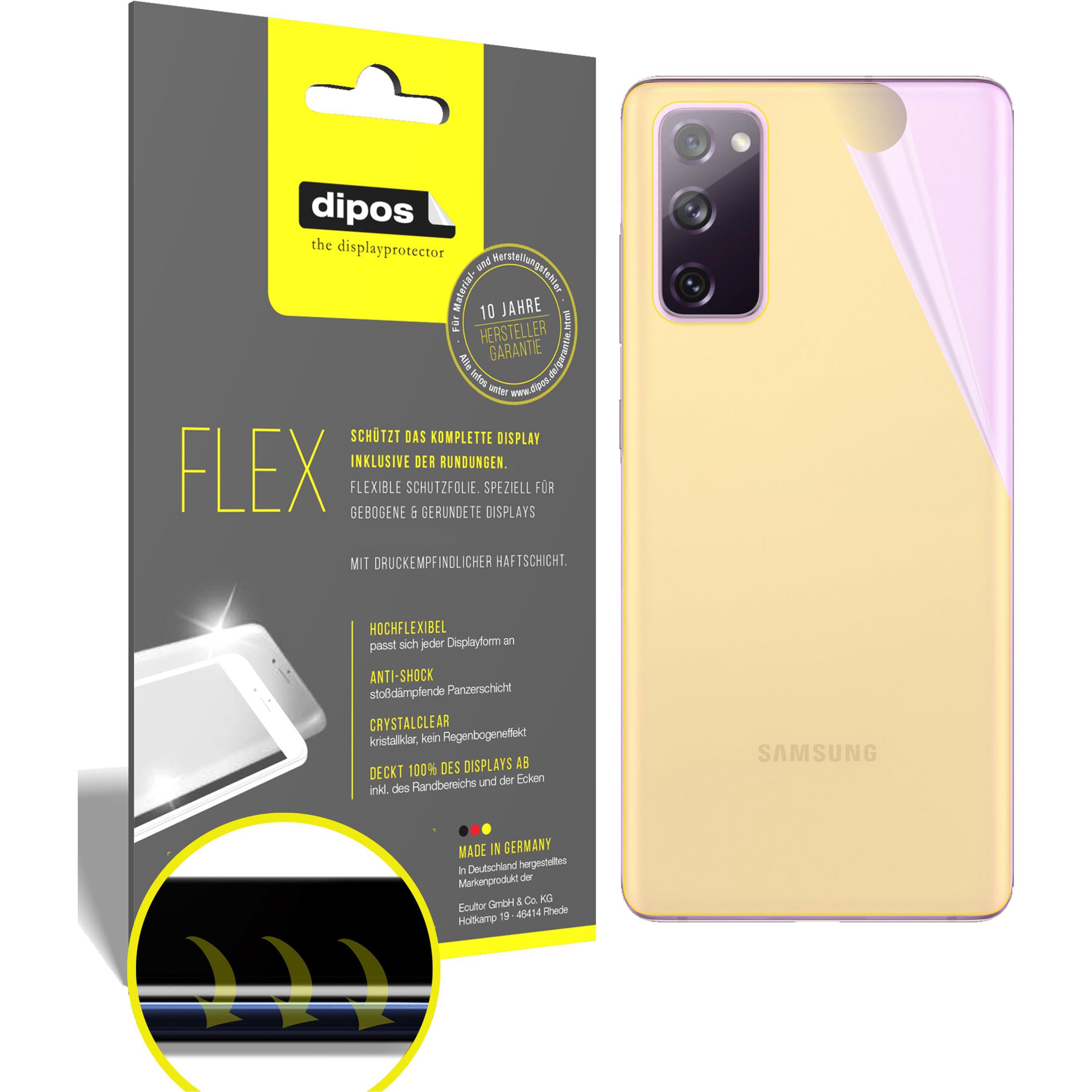 Dipos Displayschutzfolie Full-Cover 3D (3 Stück, Samsung Galaxy S20 FE 5G), Smartphone Schutzfolie, Transparent