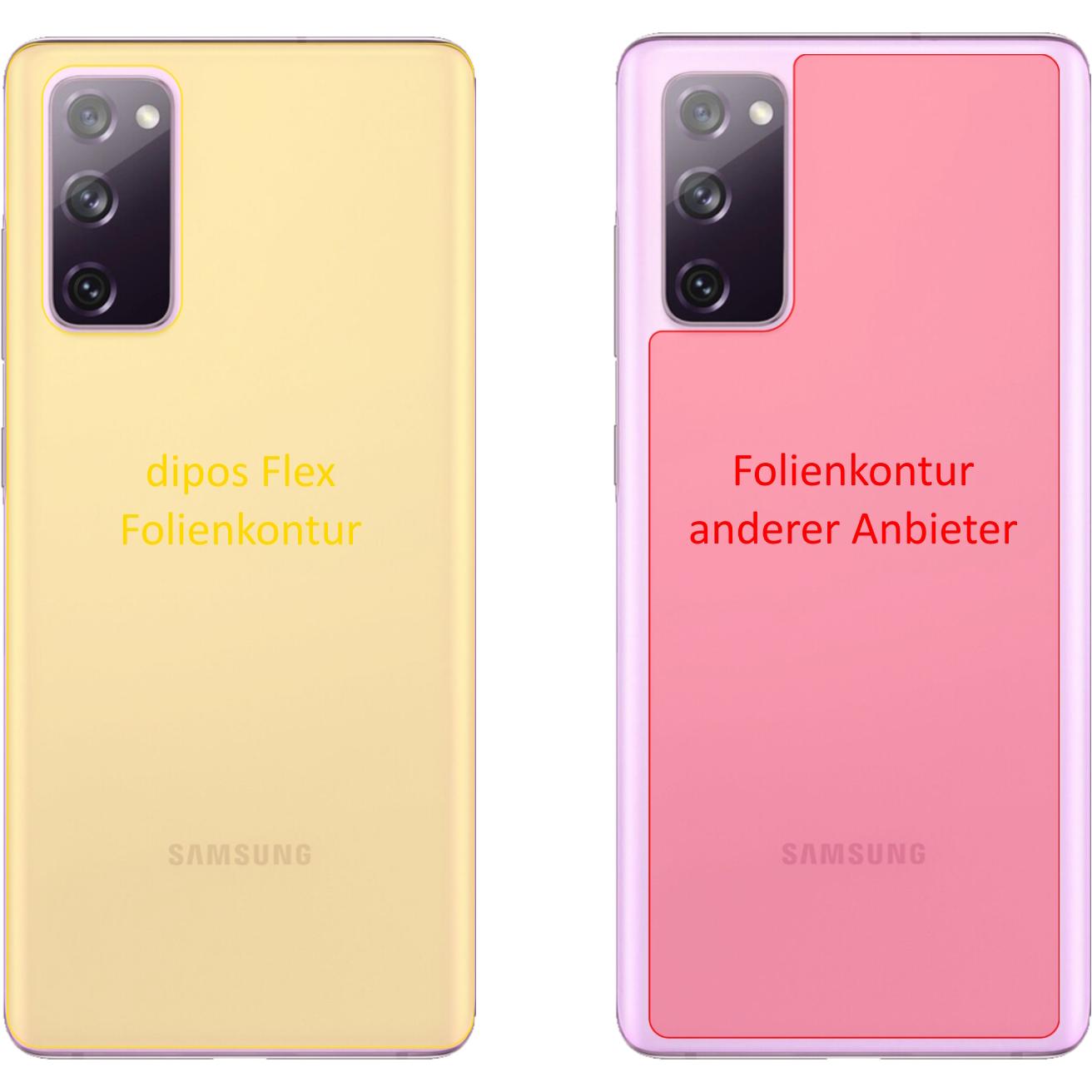 Thumbnail - Dipos Displayschutzfolie Full-Cover 3D (3 Stück, Samsung Galaxy S20 FE 5G), Smartphone Schutzfolie, Transparent